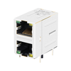 TE 2301997-7 kompatibel LINK-PP LPJG17561BHNL 1000 Base-T RJ45 2x1 Port Magnetbuchsen mit grün/gelber LED (Miniaturbild 1)