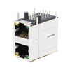 LINK-PP LPJG17561BHNL 1000 Base-T RJ45 2x1ポート磁気コネクタ（緑/黄LED付き）サムネイル画像3