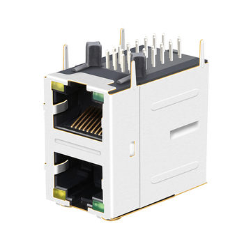 LINK-PP LPJG17561BHNL 1000 Base-T RJ45 2x1ポート磁気コネクタ（緑/黄LED付き）画像3