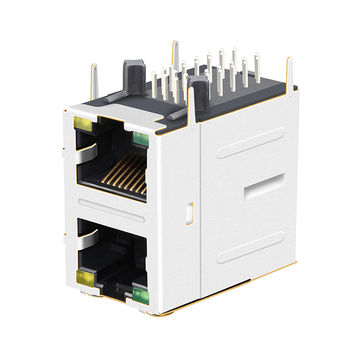 TE 2301997-7 kompatibel LINK-PP LPJG17561BHNL 1000 Base-T RJ45 2x1 Port Magnetbuchsen mit grün/gelber LED (Bild 3)