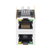 TE 2301997-7 kompatibel LINK-PP LPJG17561BHNL 1000 Base-T RJ45 2x1 Port Magnetbuchsen mit grün/gelber LED (Miniaturbild 4)