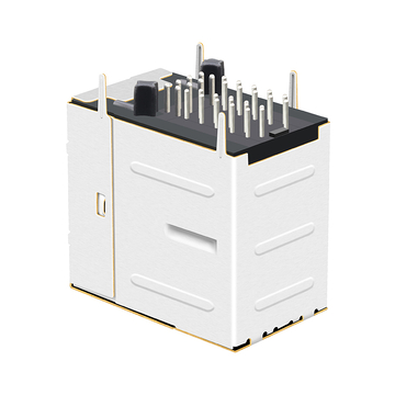 TE 2301997-7 kompatibel LINK-PP LPJG17561BHNL 1000 Base-T RJ45 2x1 Port Magnetbuchsen mit grün/gelber LED (Bild 5)