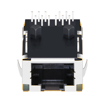 LPJT7200A98NL 2.5G Base-T low profile rj45 jack with magnetics 1x1 Port Tab Up Orange&Green&Yellow Leds image 4