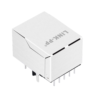 LINK-PP LPJG0820SHENL Модульный разъем RJ45 10/100/1000 Base-T с трансформатором, креплением вниз, зеленым/желтым светодиодом, без электромагнитных помех, пружинным фиксатором (изображение 3).