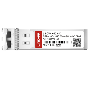 Generic DW-SFP10G80-46 Compatible LINK-PP C46 10G SFP+ DWDM 1540.55nm 80km LC DOM SMF Optical Transceiver Module image 3