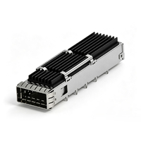 TE 1-2342933-1 QSFP-DD Cage 1X1 With PCI Heat Sink Internal/External EMI Springs