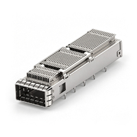 TE 1-2342934-1 QSFP-DD 1X1 Cage With PCI Heat Sink Internal/External EMI Springs