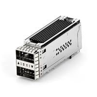 TE 2-2227669-0 ZQSFP+ 2X1 Cage Included Lightpipe Through Hole Press-Fit