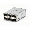 TE 1-2227671-2 zQSFP+ 2X3 Cage Assembly With Integrated Connector Included Lightpipe thumb image 1