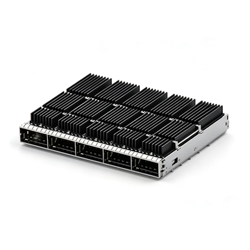 TE 2-2343986-2 Conjunto de jaula 1X5 QSFP-DD con disipador de calor de orificio pasante de ajuste a presión