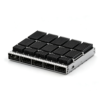 TE 2-2343986-2&nbsp;QSFP-DD 1X5 Cage With SAN Heat Sink Through Hole Press-Fit
