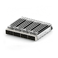 TE 5-2170747-2 QSFP28/56 1X4 Cage With Heat Sink Included Lightpipe