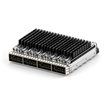 TE 5-2170790-2 QSFP28/56 1x4 Cage With Heat Sink Included Lightpipe