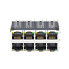 LINK-PP LPJG47041AHNL 1000 Base-T RJ45 2x4 Magnetic Connectors For POE+ Application With Green/Yellow Leds EMI Spring Finger thumb image 4