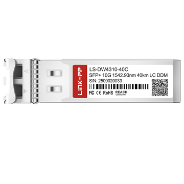 Compatibile con Broadcom DW-SFP10G40-43 LINK-PP Modulo ricetrasmettitore ottico C43 10G SFP+ DWDM 1542.93nm 40km Duplex LC DOM SMF (immagine 3)