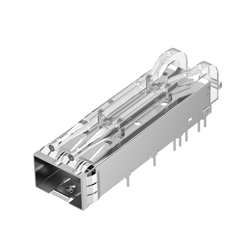 Amphenol U77-C1613-3001 Compatible LINK-PP LP11BCS2400Z SFP+ 1x1 Cage Solder With Light Pipe EMI Spring Finger