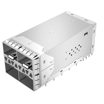 TE 1-2198325-9 Compatible LINK-PP LP22CC01901SY SFP28 2X2 Cage&Connector With Inner/Outer Light Pipe EMI Spring Finger