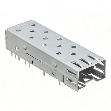Amphenol U77A111430L1 Compatible LINK-PP 1x1 SFP Cage Solder Through Hole Right Angle