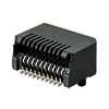 Amphenol UE75A203000T SFP Receptacle Connector Solder 20 Position Surface Mount Right Angle thumb image 1