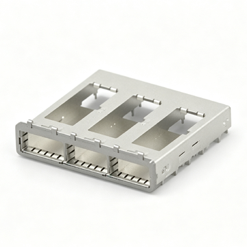 TE 2007473-2 Compatible LINK-PP 1x3 QSFP Cage Through Hole Right Angle