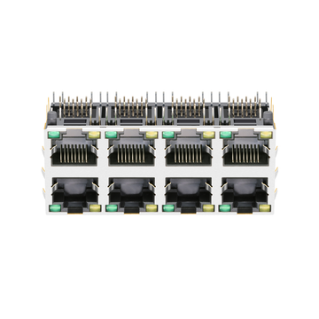 LINK-PP LPJE108-0AGNL RJ45 2x4 Port PCB Jacks Without magnetics transformer With Yellow/Green LED image 3