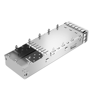 LP11FC01000 qsfp28 1x1 cage with emi spring finger image 4