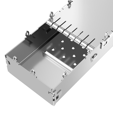 LP11FC01000 qsfp28 1x1 cage with emi spring finger image 5
