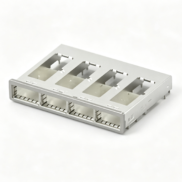 te 2007667-3 호환 링크-pp 1x4 qsfp 케이지 어셈블리 (베젤 뒤쪽)
