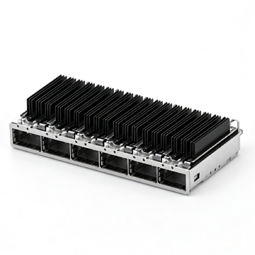 TE 2143331-8 совместимый Link-PP 1x6 QSFP каркас с радиатором в комплекте световод за рамкой