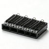TE 2170023-2 Compatible LINK-PP 1x6 QSFP Cage with SAN Heat Sink Included Light Pipe thumb image 1