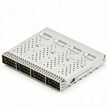 TE 2386164-1 совместимый модуль Link-PP 1x4 QSFP112 для установки в отверстия, запрессованная установка с пружинами EMI