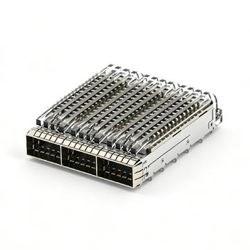 TE 5-2289708-1 Compatible LINK-PP 1X3 QSFP28 Cage With Heat Sink Included Lightpipe