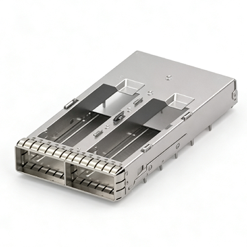 te 2322551-4 compatible link-pp 1x2 qsfp-dd cage assembly with emi springs
