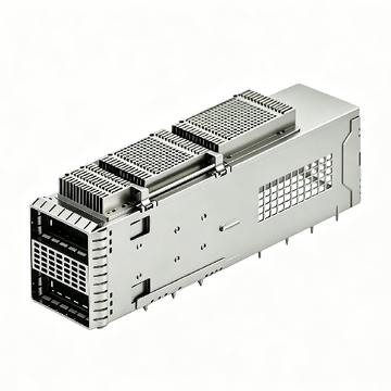 te 2382492-1 compatible link-pp 2x1 qsfp-dd cage assembly with heat sink emi springs