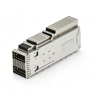 te 2382492-2 compatible link-pp 2x1 qsfp-dd cage assembly with heat sink high speed data application