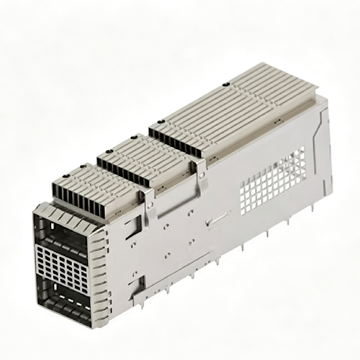 TE 2391506-1 Compatible LINK-PP 2x1 QSFP-DD Cage Assembly High Speed Data Application With Heat Sink
