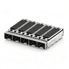 TE 2288589-2 Compatible LINK-PP 1x5 SFP+ Cage Assembly With Heat Sink EMI Springs Through Hole Press-Fit thumb image 1