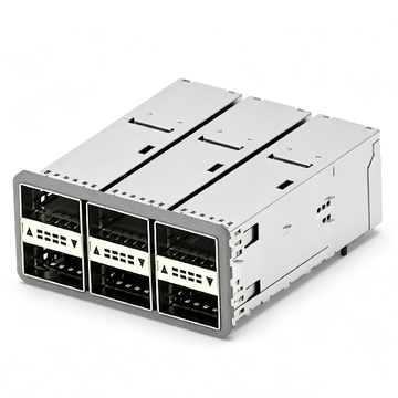 te 2170695-1 compatible link-pp 2x3 qsfp28 cage assembly with integrated connector included lightpipe