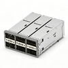 TE 2170695-2 Compatible LINK-PP 2x3 QSFP28 Cage Assembly with Integrated Connector Included Inner Lightpipe thumb image 1