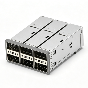 te 2170695-2 compatible link-pp 2x3 qsfp28 cage assembly with integrated connector included inner lightpipe