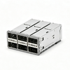 TE 2170695-3 Compatible LINK-PP QSFP28 2x3 Cage Assembly with Integrated Connector Elastomeric Gasket thumb image 1