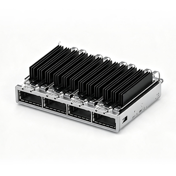 te 2170567-7 qsfp+ 1x4 cage assembly customerized heat sink
