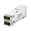 TE 2227669-7 Compatible LINK-PP 2x1 QSFP28 Cage Assembly with Integrated Connector Included Lightpipe thumb image 1