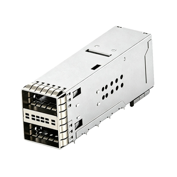 te 2227669-8 compatible link-pp 2x1 qsfp28 cage with integrated connector emi springs 76 positions included lightpipe