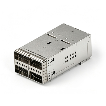 te 2289129-4 compatible link-pp 2x2 qsfp28 cage assembly with integrated connector press-fit 152 positions with lightpipe emi springs