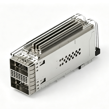 te 2299940-1 compatible link-pp 2x1 qsfp28 cage & connector with heat sink included lightpipe emi springs