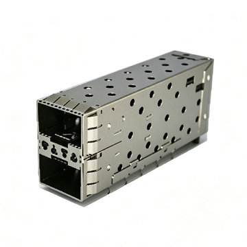 SFP0-2146P-3L pulse compatible link-pp 2x1 sfp receptacle cage emi shielded with light pipe