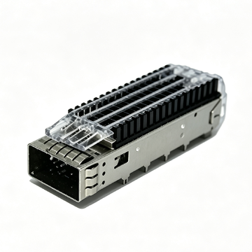 Pulse QSF28-114SP-0L Compatible LINK-PP 1x1 OSFP Cage with Heat Sink Press-Fit EMI Shielded With Light Pipe