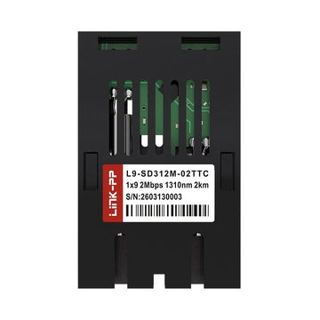 L9-SD312M-02TTC 1x9 2mbps 1310nm 2km duplex sc mmf transceiver module image 3