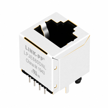 LPJE680DNL without led 8p8c vertical rj45 modular jack without integrated magnetics
